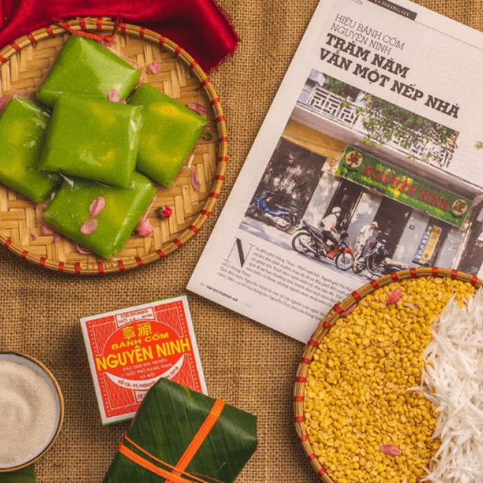 Bánh cốm - món bánh đặc sản của Thủ Đô